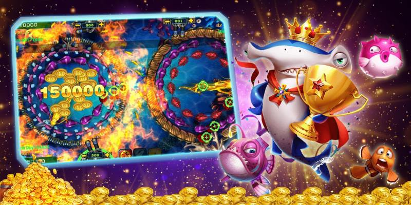 Sử dụng thẻ bài kỹ năng đóng băng trong game Vua Bắn Cá